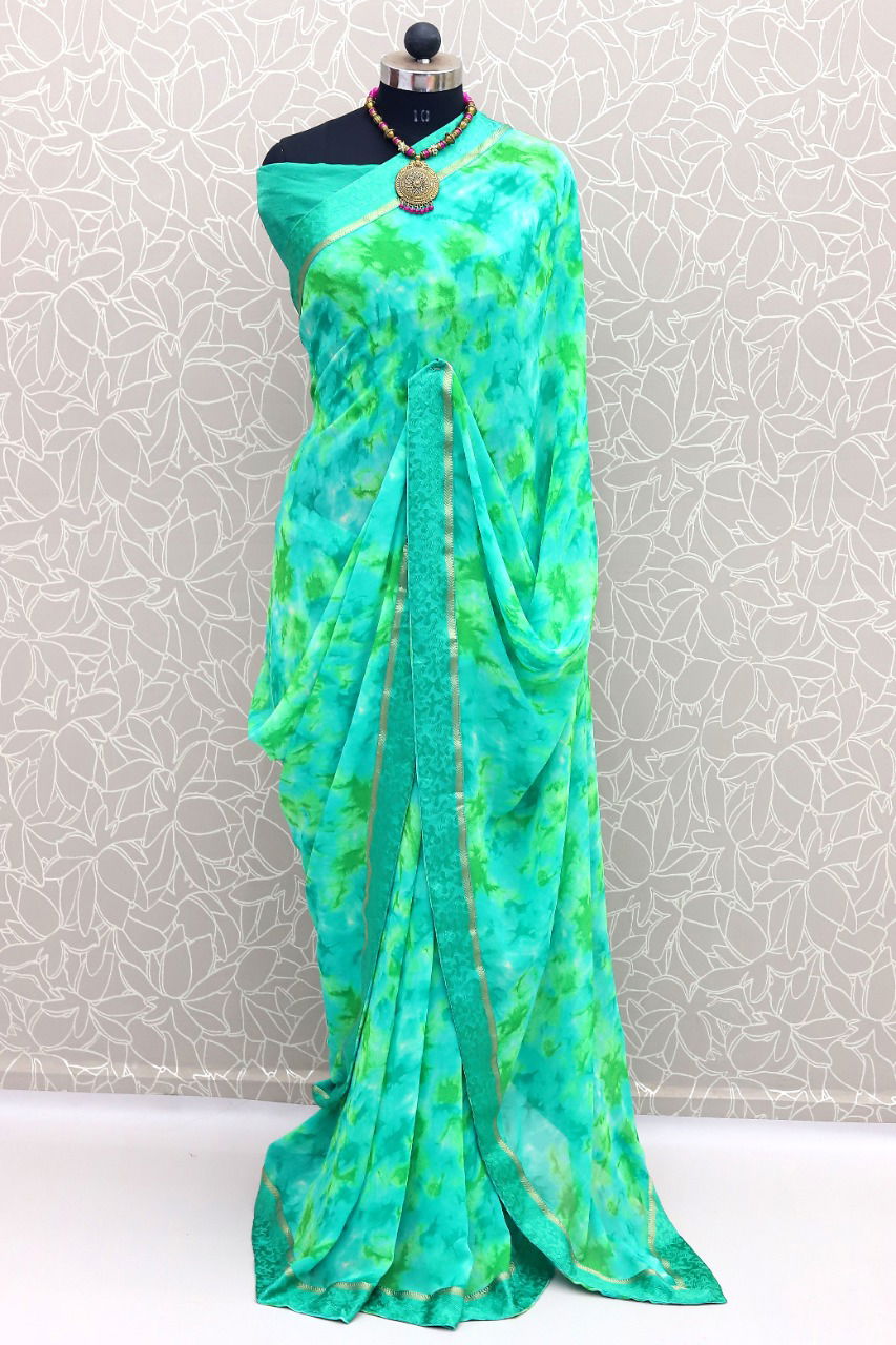 Niharika 12 Georgette Regular Wear Printed Latest Saree Collection
